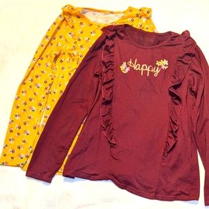 Girl Ruffle Top Lot SZ L